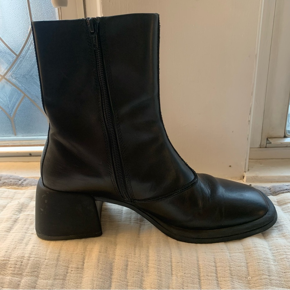Vagabond Ansie Square Toe Ankle Boots, Black, Size EU 39, US 8.5 - Picture 7 of 10